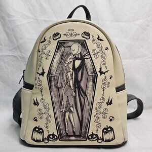 Disney Loungefly Nightmare Before Christmas Jack Sally Coffin Mini Backpack 11x8